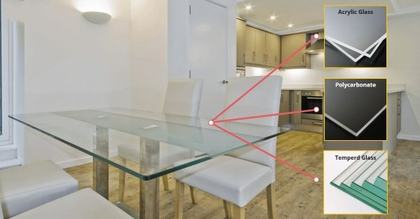 Different Glass Table Tops Custom Design